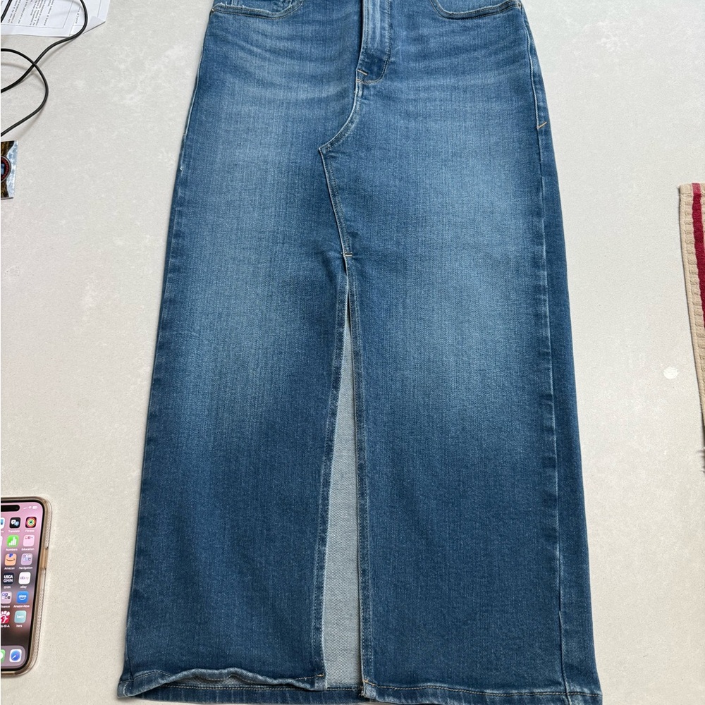 Good American Blue Flare Wide Leg Jeans